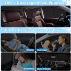 XCBYT 2019-2024 Silverado Window Shades Full Coverage Window Shades | 6-Layer Blackout Insulated Sun & UV Protection | Custom Fit Privacy Covers for Camping, Sleeping & Car Living (5 PCS) - Image 5