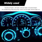74 Led Bulb Dash Lights Super Bright, T5 37 74 LED Bulb with Twist Lock Socket PC74 PC37, Dashboard Lights, Instrument Cluster Bulbs Kits,Pack of 20 (Ice Blue) - Image 7