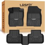 LASFIT Floor Mats for Honda Civic 2022-2025 2026 Sedan Hatchback Si (Include Sport), with&w/o USB Port | for Acura Integra 2023-2026, All Weather Car Floor Liners, 1st & 2nd Row, Black