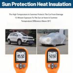 Car Cover Solar Charging, Automatic aterproof Windproof & Snowproof, Electric Shrinkage Car Window Covers, Fit for Sedan, MPV, SUV. 3XXL-White - Image 5