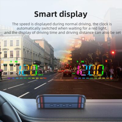 Heads Up Display M23 Color, GPS Digital Speedometer MPH for All Cars, Car Compass, Windshield Speedometer projector, Multi-function Display, Direction - Image 4