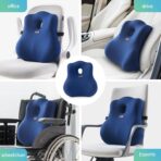 seeknow Lumbar Support for Chair Back Support for Couch Lumbar for Car Office Chair Back Cushion for Lower Back Pain Memory Foam Back Rest for Desk Chair, Recliner, Car Seats - Image 5