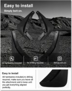 KIWI MASTER Mud Flaps Splash Guards for 2015-2023 Dodge Challenger Accessories Replace OEM # 82214141 82214142 Front & Rear Fender Flaps Heavy Duty Molded - Image 7