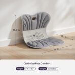 CabSupport Ergonomic Lumbar Support Seat Cushion M1 Plus - Posture Correction Spineseat for Office Chair, Car, Home with Breathable Memory Foam - Image 2