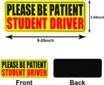 3pcs Student Drive Magnet for Car, Please Be Patient Student Driver, New Drivers Sticker, Reusable Magnetic Reflective Rookie Driver Bumper Sticker - Image 2