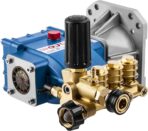 WOJET Triplex Plunger Pressure Washer Pump, 4400PSI 4.0GPM, 1" Shaft, Self-Priming, Horizontal Replacement Pump Kit for Honda GX270 GX340, Dewalt 4000/4200PSI, Simpson PS60869, Generac 9-15HP Engines