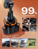 Miracase for MagSafe Car Mount, [Strong Magnetic] 2026 Hands Free Phone Holders for Your Car, Universal Cup Holder Phone Holder for iPhone 17 16 15 14 13 12 Pro Max, Samsung & More Smartphones - Image 6