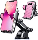VANMASS【85+LBS Strongest Suction & Military-Grade Ultimate Car Phone Mount【Patent & Safety Certs】 Cell Phone Holder Truck for Dashboard Windshield Vent for iPhone 17 Pro Max 16 15 for Samsung, Pink