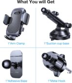 Romuto Phone Holders for Your Car Phone Holder Mount【Super Suction】Cell Phone Mount for Car Accessories for Women Men Windshield/Vent/Dash Truck Stand Desk Mount Clamp Holder for iPhone Samsung Camera - Image 11