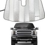 D-Lumina F150 Front Windshield Sun Shade - Compatible with Ford F-150 2021 2022 2023 2024 2025 - Foldable/Roll Up Car Window Heat Shield, Sunshade Protector