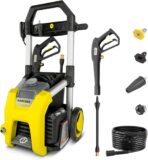 Kärcher Pressure Washer K1700, 3 Spray Nozzles, Detergent Tank, for Cars, Driveways, Siding, Patios, 2125 max. PSI, 1.46 max. GPM