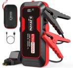 S ZEVZO ET03 Car Jump Starter 4000A Jump Starter Battery Pack for Up to 8.0L Gas and 7.0L Diesel Engines, 74Wh Portable 12V Jump Box with USB Ports, LCD Display, Storage Case, and LED Light