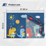 Car Window Shades, Magnetic Double Layer Window Screen for Baby Protection, UV Protection Privacy Blackout/Half Shade Car Window Covers, Auto Sun Shade Curtains Accessories (Blue) - Image 2