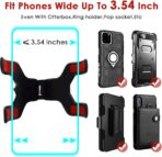 ivoler Car Phone Mount Windshield, Long Arm Clamp Universal Windshield with Double Clip Strong Suction Cup Cell Phone Holder Compatible with iPhone 15 14 13 Pro Max XS 7 8 Plus, Galaxy S24 S23 Ultra - Image 2