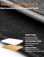 Dash Cover Mat Compatible with Toyota Camry 2007 2008 2009 2010 2011 Camry Dashboard Cover Mat Interior Accessories Nonslip Dash Board Protector Mat Sunshade Anti Glare Pad Carpet (Gray) - Image 4