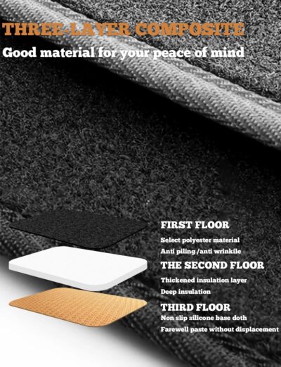 Dash Cover Mat Compatible with Toyota Camry 2007 2008 2009 2010 2011 Camry Dashboard Cover Mat Interior Accessories Nonslip Dash Board Protector Mat Sunshade Anti Glare Pad Carpet (Gray) - Image 4