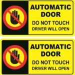 Automatic Door not Touch Window Sticker, 2x4 inch 10pcs Automatic Door not Touch Sticker for Car Window
