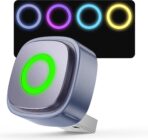 Ultra-Mini Wireless CarPlay Adapter with A9 Chip, 5.8GHz Wi-Fi Low Latency, 3-5 Sec Auto Connect, Universal Apple CarPlay/Android Auto Wireless Adapter for Factory Wired Cars