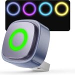 Ultra-Mini Wireless CarPlay Adapter with A9 Chip, 5.8GHz Wi-Fi Low Latency, 3-5 Sec Auto Connect, Universal Apple CarPlay/Android Auto Wireless Adapter for Factory Wired Cars