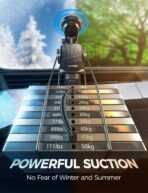 CHGeek Wireless Car Charger with Phone Holder Mount, 15W Fast Charging Auto Clamping Phone Holders for You Car Windshield Dashboard Air Vent Accessories for iPhone, Samsung Galaxy, Google, etc - Image 6