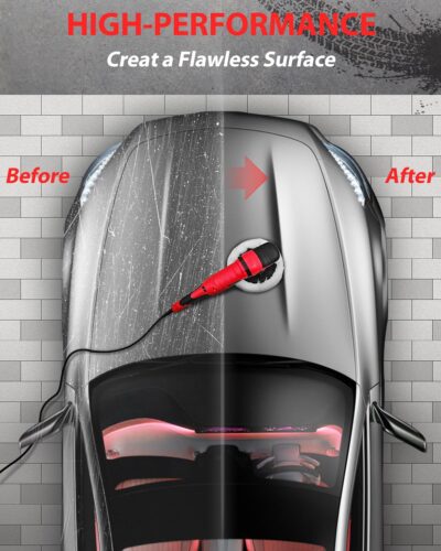 AVID POWER Car Buffer Polisher, 6 Variable Speed 1000-3500 RPM, Rotary Buffer Waxer Kit with 6-inch and 7-Inch Backing Plate, 1200W Car Polisher for Car Detailing, Polishing, Waxing - Image 8