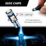 74 Led Bulb Dash Lights Super Bright, T5 37 74 LED Bulb with Twist Lock Socket PC74 PC37, Dashboard Lights, Instrument Cluster Bulbs Kits,Pack of 20 (Ice Blue) - Image 6