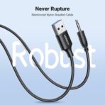 UGREEN Bluetooth 5.4 Aux Car Adapter, [Enhanced Connection & Noise Cancellation], Bluetooth Aux Receiver with Nylon Braided Cable, Plug & Play for Car Music/Hands-Free Calls/Stereo Audio - Image 7