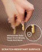 Ophanie Kitchen Mats for Floor, 3/4 Inch Thick Kitchen Rugs, 20x32 Anti Fatigue Standing Cushioned Mat, Waterproof,Comfort Ergonomic Mat for Office, Home, Sink, Brown Non-Slip Bottom - Image 7