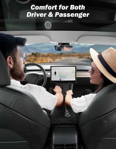 JOYTUTUS Center Console Cover for SUV Sedan, Thick Arm Rest Pad with Storage Bag Leather Middle Console Protector, ‎12.6" x 7.8" x 2.16" - Image 7