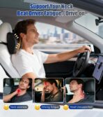 2Pcs Premium Car Neck Pillow – Car Headrest Pillow for Neck PainRelief with Premium Memory Foam,600D Oxford Fabric & 100D High Elastic Memory Foam – UltimateComfort Neck Pillow for Car, Driving - Image 2