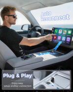 Wireless CarPlay Adapter for Apple iPhone, Converts Wired Connections to Wireless CarPlay, Zero delay, Plug-and-Play, Compatible with Apple iPhone iOS 10+ Systems and Various Vehicles（Silver White） - Image 3