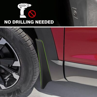 Muslogy Mud Flaps Splash Guards Compatible with 2025 2026 Chevrolet Equinox Accessories All Weather Fender Guard Mudguards Sediment Protection Front & Rear 4PCS Fit Equinox LT RS ACTIV(Won't Fit EV) - Image 5