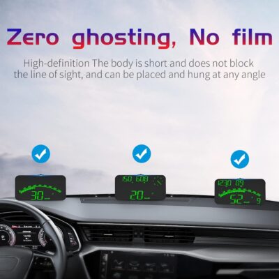 Heads up Display for Cars Speedometer for Car, HUD Digital Speedometer for Car with Speed Alarm, Fatigue Driving Reminder, Upgraded 5.5" large-screen, Heads up Display Suitable for All Vehicles - Image 6