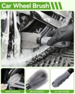 8Pcs Car Wash Kit, 62’’ Car Wash Brush with Long Handle, Microfiber Carwash Kit Set, Car Washing Supplies for Cars RV Truck Exterior - Image 7