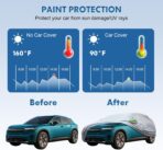 KEYOOG 6-layer Full Car Cover Is All-weather Waterproof, Universal In All Seasons, Snow Prevention, Rainproof, Acid Rainproof, Sunscreen, Ultraviolet-proof, Universally Applicable To Sedan (188"-198") - Image 2