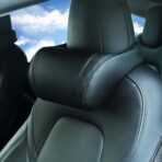 Car Neck Pillow with Memory Foam Comfortable Ergonomic Design Seat Neck Support Headrest Softness Car Pillow Cushion for Driving, Universal Fit, 1 Piece, Black