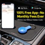 GPS Tracker for Vehicles,Cars,Kids & Pets,Real-Time Location Updates,No SIM Card No Subscription,Long Standby Waterproof GPS Tracking Device for Dogs, Elderly & Valuables (Android & iOS) - Image 2