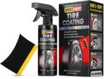 Ceramic Tire Shine, High Gloss Tire Coating, Give Tires a Deep Wet Shine and Long-Lasting Protection, Non-Greasy Ceramic Tire Coating for Car, Truck & SUV