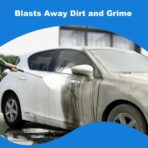 Pressure Washer 5000 PSI Adjustable Pressure, Power Cleaners Powered with 33ft Pressure Hose, 4 Nozzles and 500ml Foam Cannon, Cleaner Machine for Home, Light Blue - Image 2