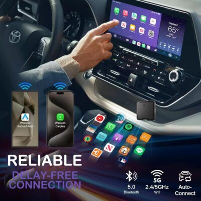 Carplay Wireless Portable Touchscreen Car Stereo Bluetooth Voice Control 7" for Apple Car Play & Android Auto Car Audio HD Screen with 1080p Backup Camera GPS Navigation/Mirror Link Fits All Cars - Image 7