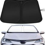 Car Windshield Sun Shade Compatible with 2020 2021 2022 2023 2024 2025 2026 Toyota Corolla Accessories Foldable Front Window Sunshade Custom Windshield Cover Sun Visor Block UV Rays