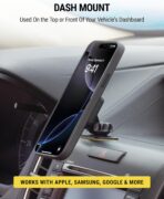 Scosche MAGDMB MagicMount Magnetic Phone Mount for Car, Dashboard Cell Phone Holder with 360° Adjustable Magnet Head, Universal Phone Stand for Car Compatible with iPhone, Samsung, and All Devices - Image 4