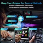 2026 Upgraded Wireless CarPlay Adapter, 2-in-1 Mini CarPlay Adapter for iPhone & Android, 3 Second Auto Stable Connection with Zero Latency, Plug & Play for 2016+ Cars with USB-A/USB-C Ports - Image 6