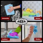 AIDEA Microfiber Cleaning Cloth Blue,150PK, Shop Rags, Microfiber Towels for Cars, Dusting Cloth Lint Free Rags, Absorbent Towels for SUVs, House, Kitchen, Mechanic, Workshops, 12"×12" - Image 5