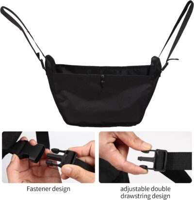 Car Seat Organizer - Large Capacity Passenger Seat Storage Travel Bag, Portable, Foldable and Collapsible Miscellaneous Car Hanging Bags, Reusable Shopping Tote with Drawstrings - Image 3