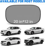 4 PCS Universal Car Window Shades for Baby, 20"x12" Static Cling Mesh Car Shades for Side Windows, Easy Fold UV & Sun Protection Window Covers for Family Travel - Image 7