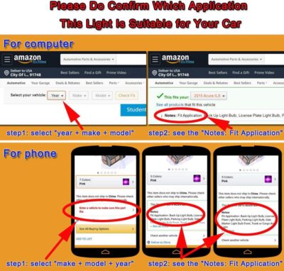 CANBUS BA9S White Extra Bright Car Interior Exterior Replacement Bulb Bayonet Base BA9 53 57 1445 1895 64111 Size Reading Map Dome Side Door Courtesy LED Light 12V 24V (Pack of 4) - Image 8