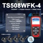 Autel TPMS Programming Tool TS508WF KIT, with $180 4PCS 315+433Mhz MX Sensors & 4PCS Metal Valves, Upgrade of MaxiTPMS TS601/ TS508 Tire Sensor Programmer, TPMS Diagnostic/Activate/Relearn Tool - Image 2