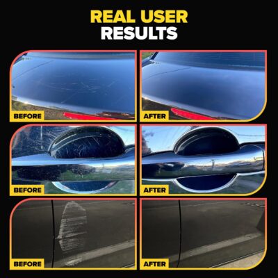 Carfidant Scratch Repair and Swirl Remover - Car Paint Scratch Remover & Restorer Kit with Buffer Pad - Polishing & Waxing Kits - Compound for Vehicles Paint Repair - 8.4 fl. Oz. - Image 3