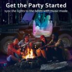 Acrylic Interior Car LED Strip Light with APP, 18-in-1 128 Colorful 6 Pieces Fiber Optic Car Decoration Atmosphere Light Kits, Dual Zone Music Sync Rhythm RGB Neon Lighting for All Cars - Image 9